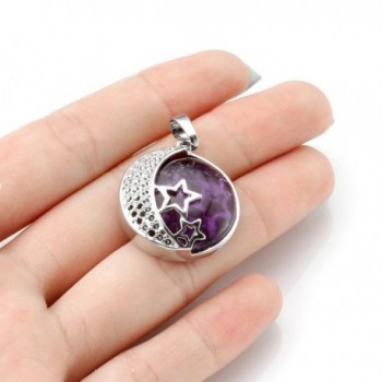 Natural Gemstones Healing Necklace Stainless in Women's Pendants