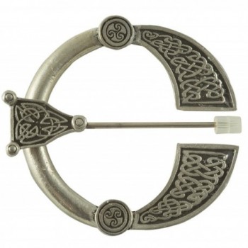 Celtic Penannular Brooch -2.5"W X 2.75"H - Pewter - CV112OW3943