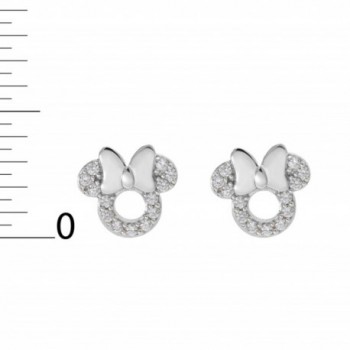 Disney Minnie Sterling Zirconia Earrings in Women's Stud Earrings