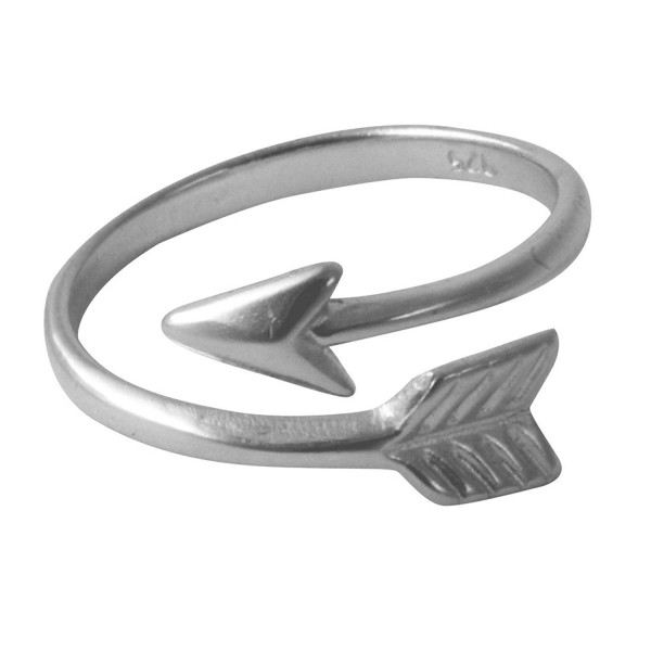 apop nyc Sterling Silver Chevron Arrow Band Ring [Sizes 4 - 10] Adjustable - CS11DEU49D9