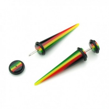 Rasta Design Acrylic Tapers Cheaters