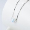 Sterling Silver Created Choker Necklace in Women's Pendants