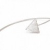 Sterling Minimalist Triangle Dangling Earrings