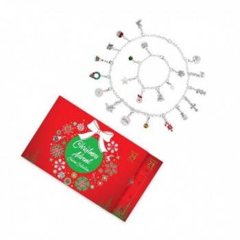 Advent Calendar Set "Christmas Cheer" 22 Charms with 1 Bracelet and 1 Necklace - C9183665IMT