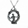 Mirror Death Necklace Gothic Reaper