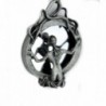 Mirror Death Necklace Gothic Reaper in Women's Pendants