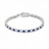 Exclusive Cubic Zirconia Tennis Bracelet Collection By Kate Bisset - Blue - C212JEU9J7N