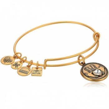 Alex and Ani Charity By Design- Claddagh Bangle Bracelet - Rafaelian Gold - C912NU8Y97F