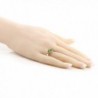 3 Stone Round Peridot Sterling Silver in Women's Statement Rings