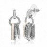 Kemstone Crystal Shell Inlaid Dangle Earrings Women Street Snap Jewelry - White - CO12NFDFE7E