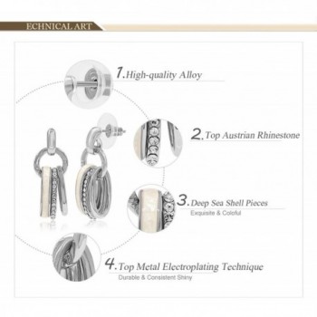 Kemstone Crystals Inlaid Earrings Jewelry in Women's Drop & Dangle Earrings