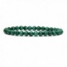 Natural Malachite Gemstone Stretch Bracelet - AA Grade Malachite - CG12IS7U2FL