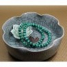 Natural Malachite Gemstone Stretch Bracelet in Women's Bangle Bracelets