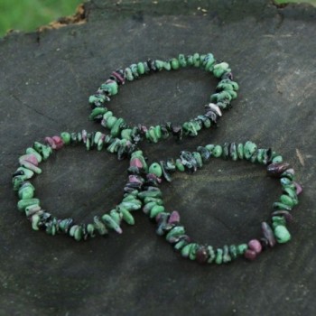 NOVICA Zoisite Beaded Bracelet Forests in Women's Link Bracelets