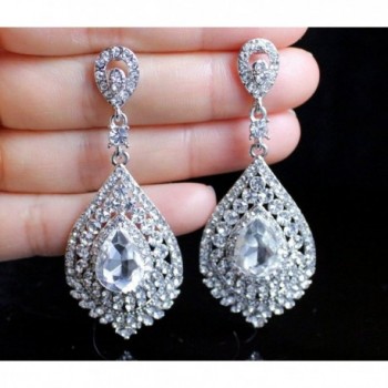 Janefashions Austrian Rhinestone Chandelier E2172 in Women's Drop & Dangle Earrings