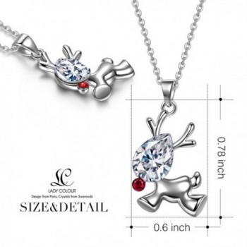 Valentines Reindeer Necklace Swarovski Granddaughter