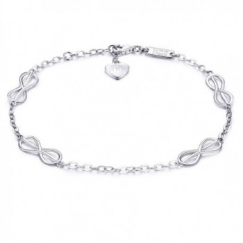 Sterling Silver Infinity Love Bracelet - CZ1880QA54H