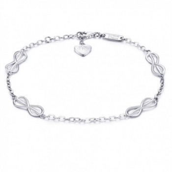 Sterling Silver Infinity Love Bracelet - CZ1880QA54H