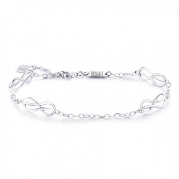 Sterling Silver Infinity Love Bracelet