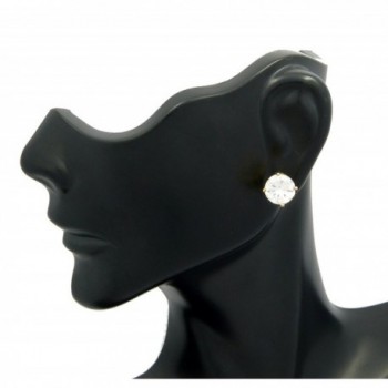 Zirconia Magnetic Earrings Gold Tone CZRM G8 in Women's Stud Earrings