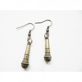 Earrings Microphone Miniblings Singing Topstar in Women's Drop & Dangle Earrings