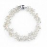 4mm Rice Shaped White Freshwater Cultured Pearl Bracelet - CF11MMK8M8Z