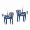 Laurel Burch Classics Collection Temple Horse Drop Earrings - CQ128YVELKX