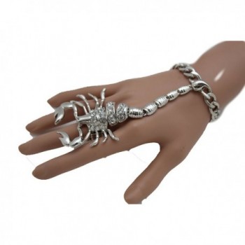 Fashion Jewelry Scorpion Bracelet Silver in Women's Link Bracelets