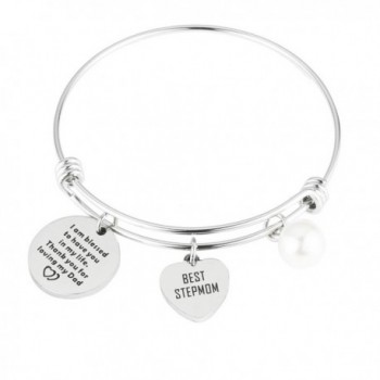 Stepmother Gift Mother In Law Gift Mother of the Bride Bracelet Gift for Stepmom - Best stepmom - CJ188HAUEET