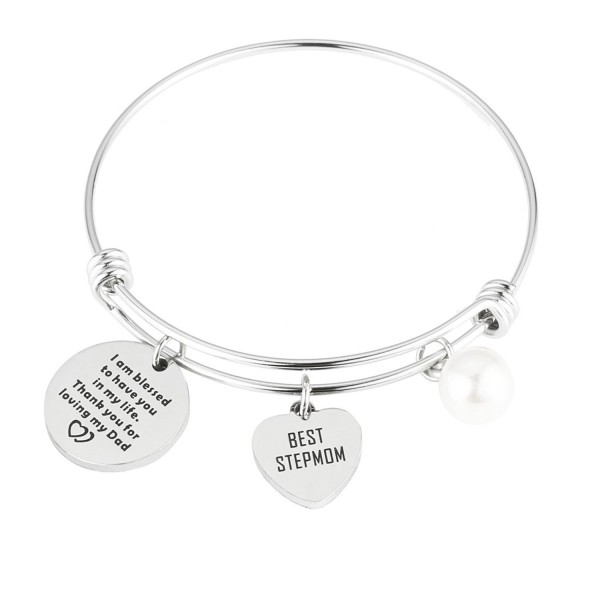 Stepmother Gift Mother In Law Gift Mother of the Bride Bracelet Gift for Stepmom - Best stepmom - CJ188HAUEET