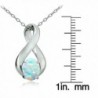 Sterling Silver Created Infinity Necklace in Women's Pendants