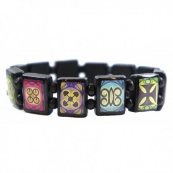 Ancient Adinkra Symbols Stretch Bracelet