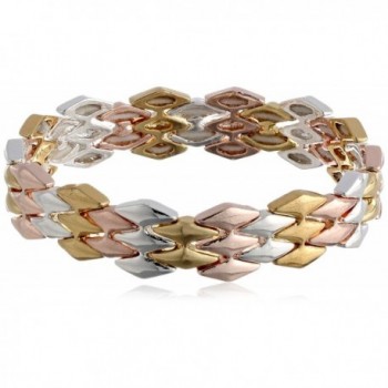 Napier "Modern Graphics" Tri-Tone Small Stretch Bracelet - CO11KEQDGF3