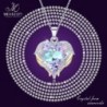 Mevecco Necklace Swarovski Crystals NK10 Vol Light in Women's Pendants