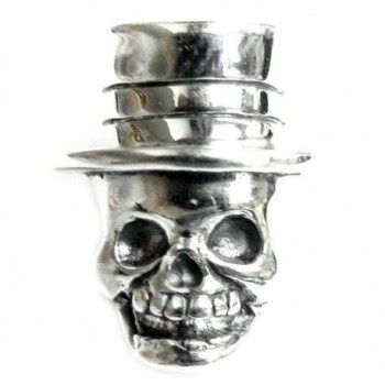 Sterling Silver Dead Mr. Skeleton with Hat European-style Bead Charm - CS115QPKUIX