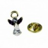 6030598 February Crystal Birth Month Angel Pin Guardian Lapel Brooch Tie Tack - CW12C62KM9F