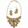 Women's Fashion Sunny Day Gold-Plate Necklace Earrings Set- IJJWSD 18+3" Extender - CD12LWYH5HF