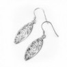 Sterling Silver Polished Filigree Earrings