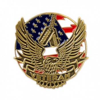 PinMart's Proudly Served Veteran Eagle Patriotic Enamel Lapel Pin - CU1208254XJ