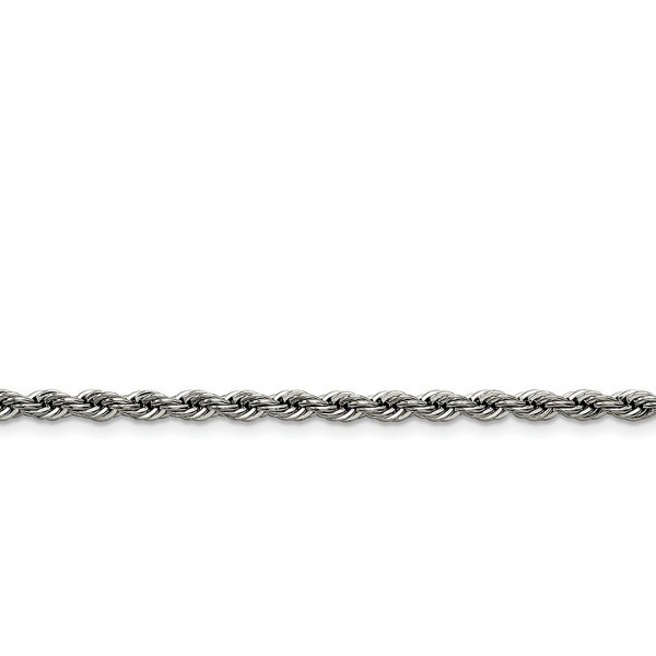 Chisel Stainless Steel 4.0mm Rope Chain Necklace - Length Options: 18 20 22 24 30 - CP115WUTBTB