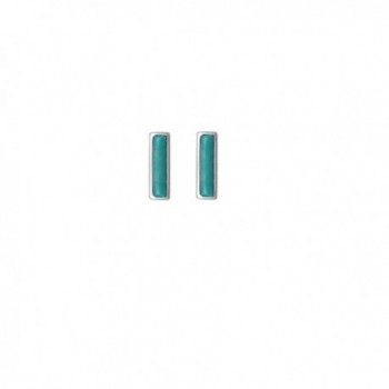 Boma Sterling Silver & Turquoise Bar Studs - CN12GSJ9E7D