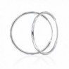 MBLife 925 Sterling Silver Diamond-Cut Medium Hoop Round Earrings (Diameter 1.5") - CN11TXCFJ7R