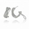 SilverLuxe Sterling Zirconia Highway Earring