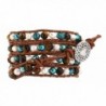 Colored Freshwater Cultured Leather Bracelet