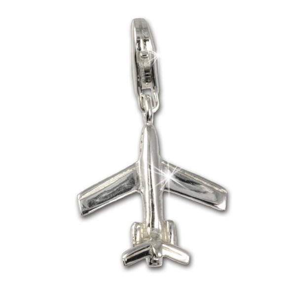 SilberDream airplane Sterling Charms FC3043 - CG116E7U2WB