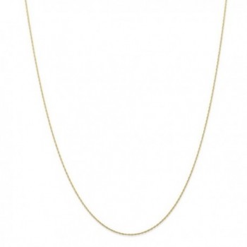 10k Yellow Gold Thin 24in Carded Cable Rope Necklace Chain - CQ119CBCCLP