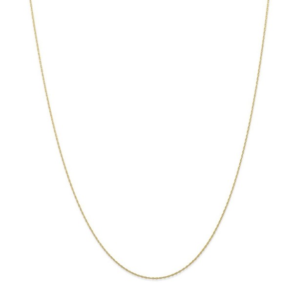 10k Yellow Gold Thin 24in Carded Cable Rope Necklace Chain - CQ119CBCCLP