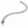 Womens Silver Plated Zirconia Bracelet
