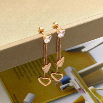 Titanium Plated Hollow Tassel Earrings in Women's Drop & Dangle Earrings