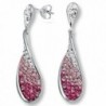 Sterling Silver Earrings Swarovski Crystals in Women's Drop & Dangle Earrings